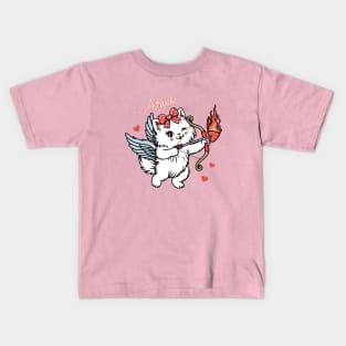 Aries Sassy Valentines Kitty Kids T-Shirt